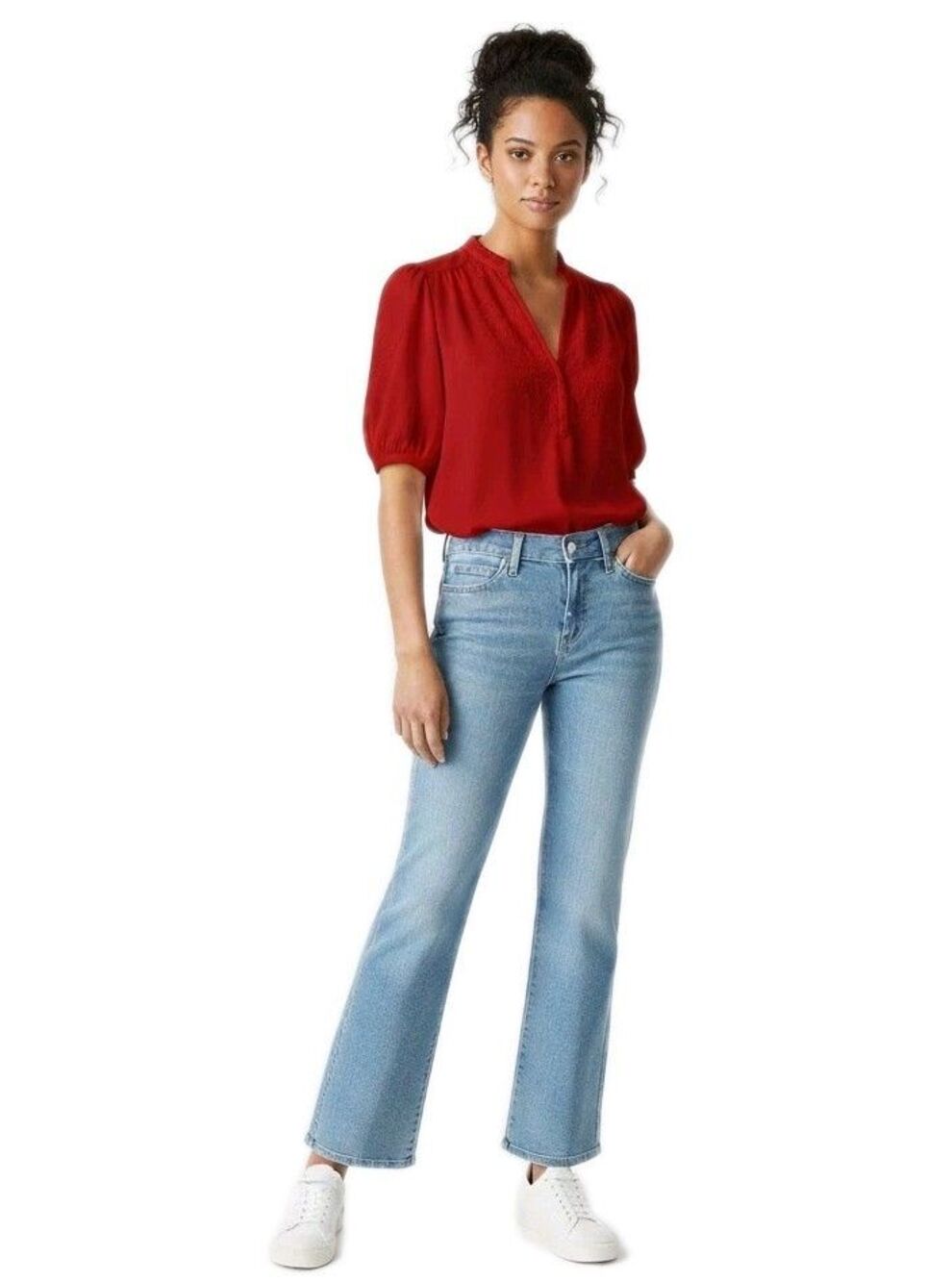 Levi Strauss Signature Midrise Vintage Relaxed Boot Cut Jeans Light Wash Women's